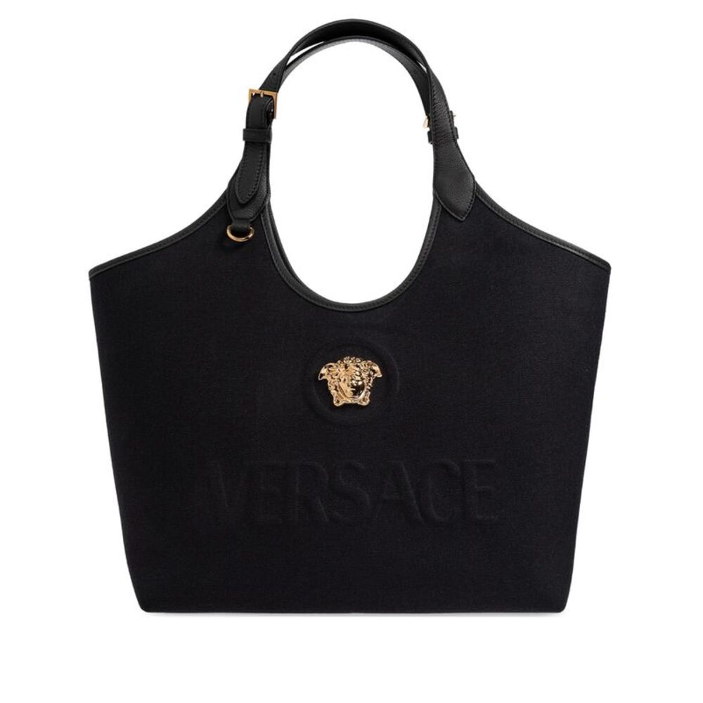 Versace Black Tote Bags Women